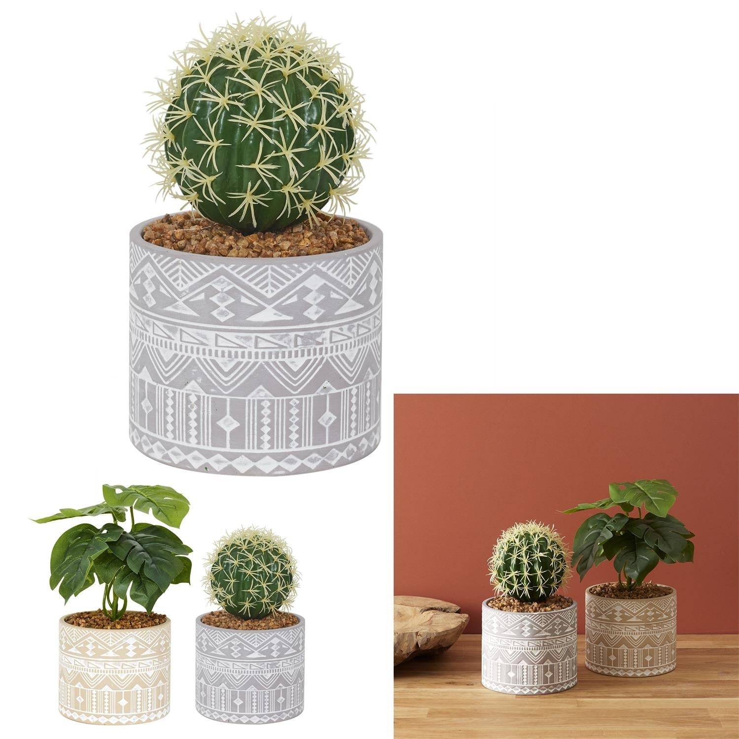 PLANTE ARTIFICIELLE POT ETHNIQUE M12 - Image 1
