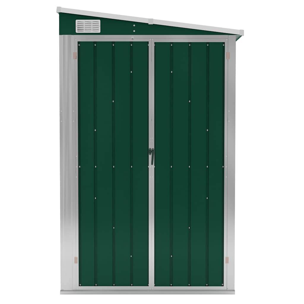 Vidaxl - Abri de jardin mural Vert 118x288x178 cm Métal galvanisé vidaXL 316225 - Image 4