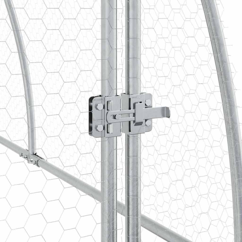 Vidaxl - Cage pour poules argenté 300x105x120 cm acier galvanisé vidaXL 172553 - Image 5