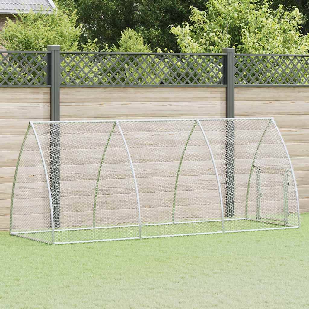 Vidaxl - Cage pour poules argenté 300x105x120 cm acier galvanisé vidaXL 172553 - Image 1