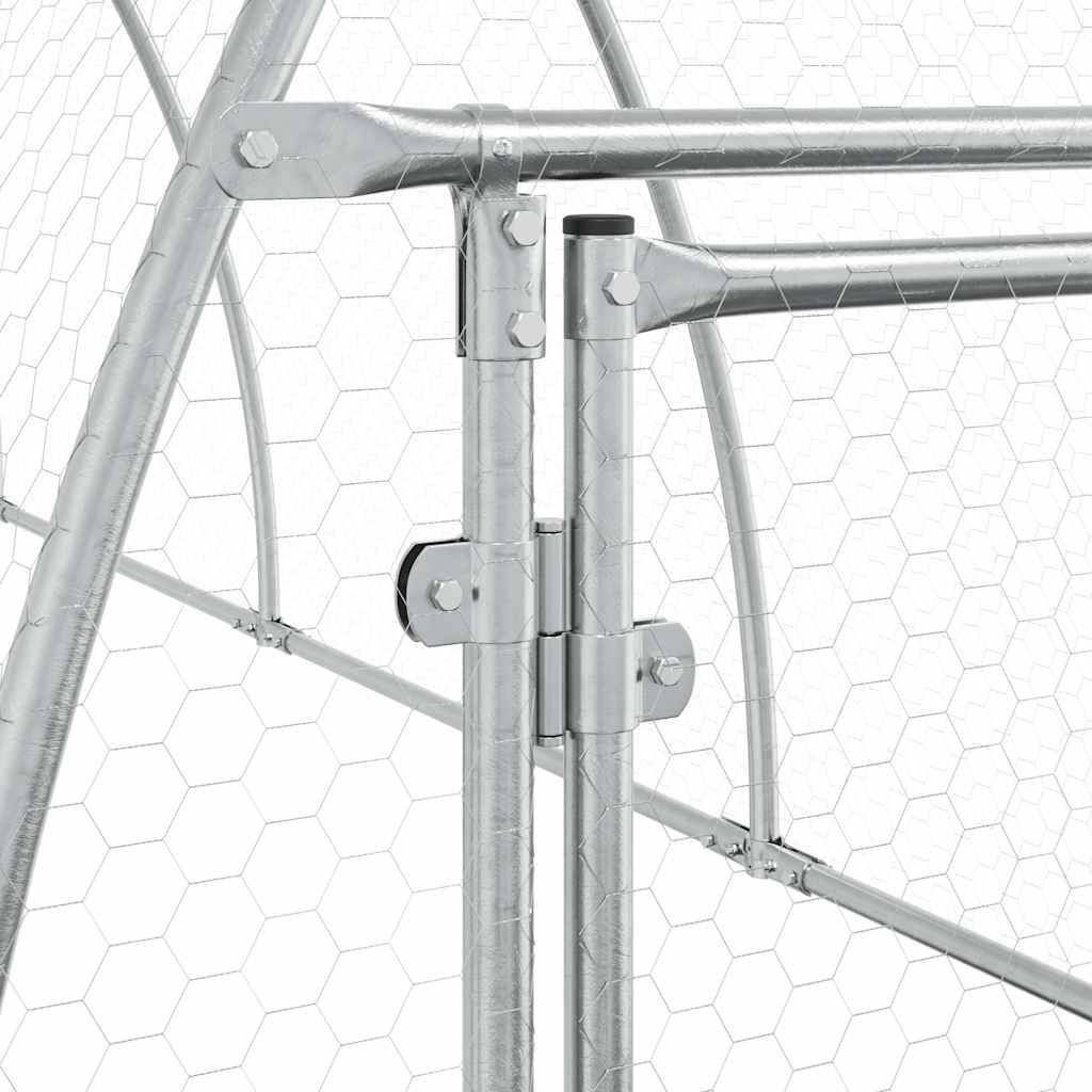 Vidaxl - Cage pour poules argenté 300x105x120 cm acier galvanisé vidaXL 172553 - Image 6