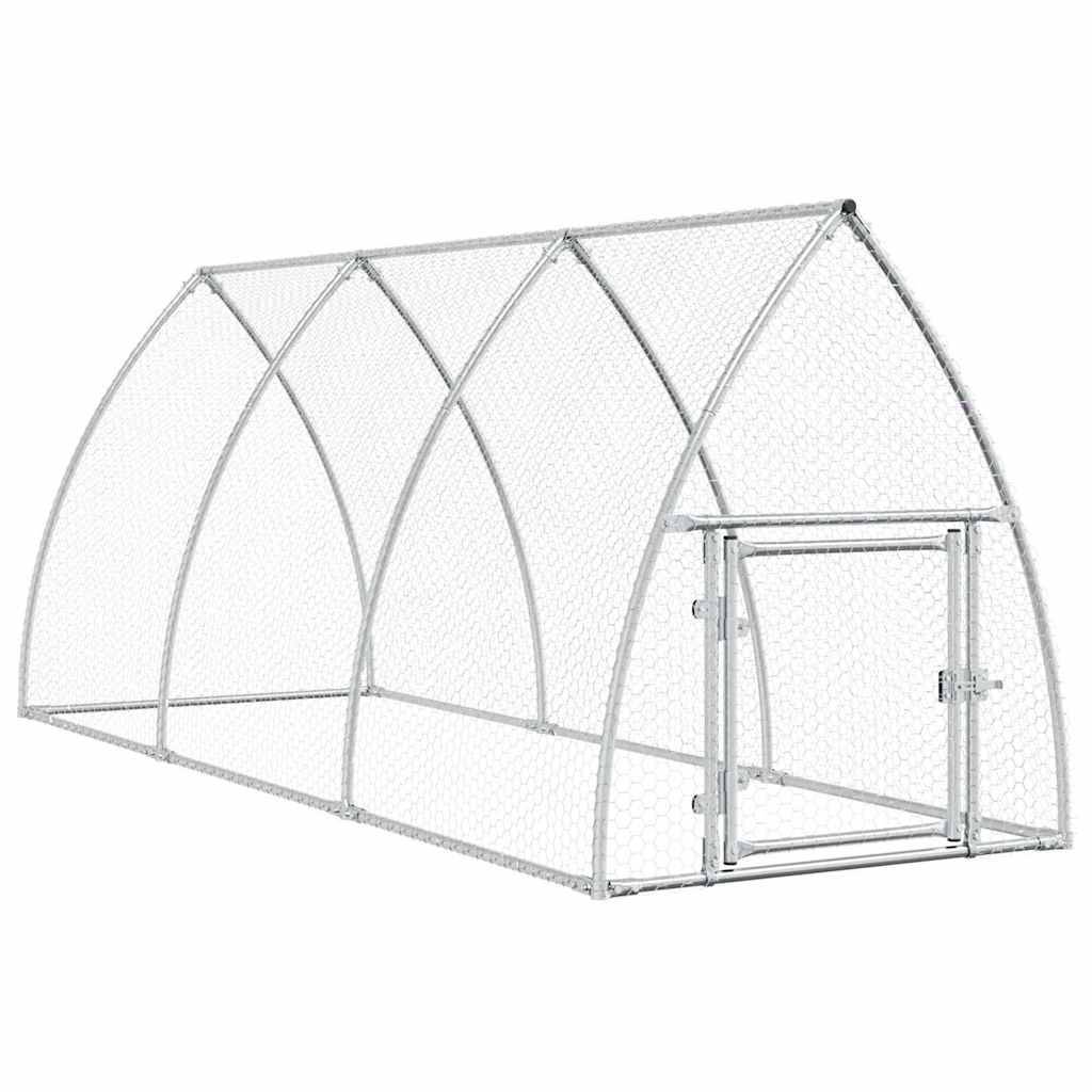 Vidaxl - Cage pour poules argenté 300x105x120 cm acier galvanisé vidaXL 172553 - Image 2