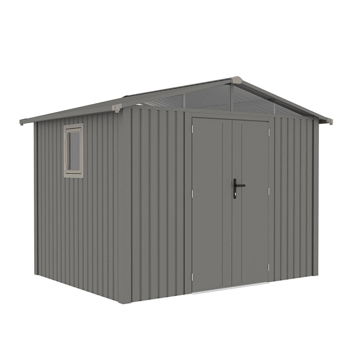 Trigano Jardin - Abri de jardin métal taupe 5.71 m² + kit d'ancrage - Image 2