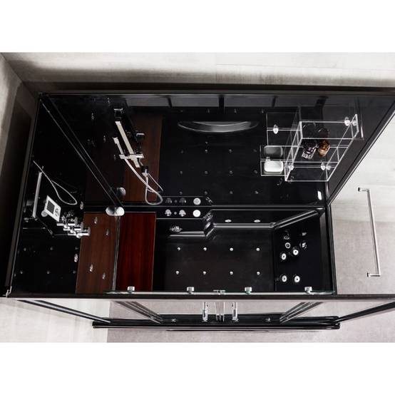 Combi Balneo douche Hammam CBH BLACK Archipel® 179x97 - GAUCHE - Image 3