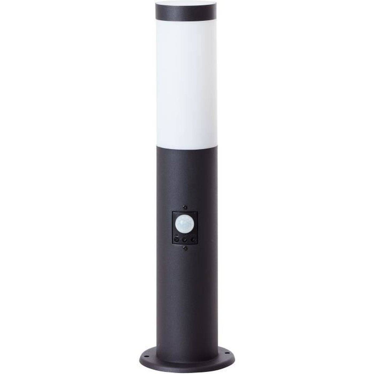 Brilliant - Borne extérieure à détecteur de mouvement Dody E27, métal et plastique noir, IP44, H 45 cm - BRILLIANT - Image 2