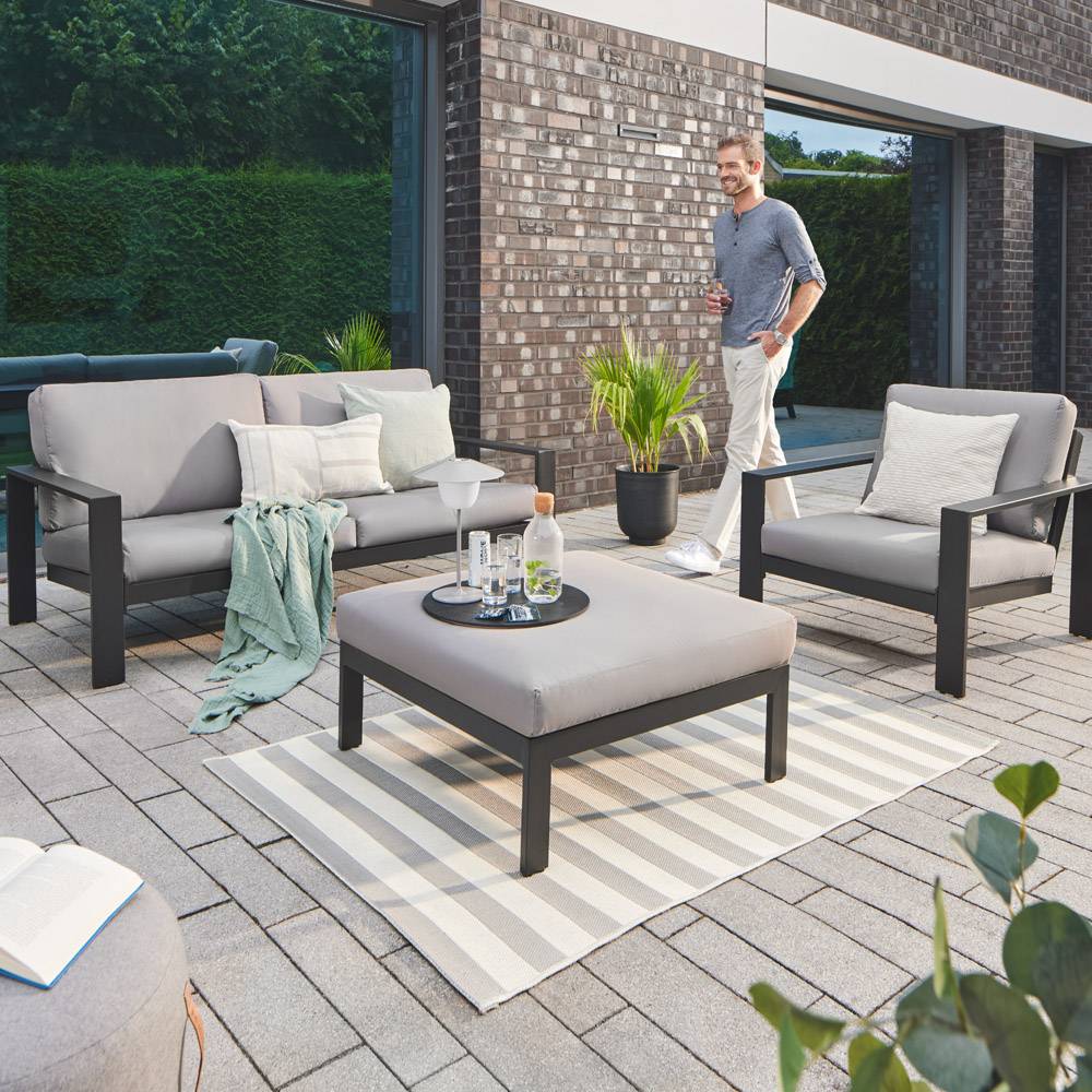 Home Deluxe - Salon de jardin aluminium HOME DELUXE RIO M - anthracite - Image 3