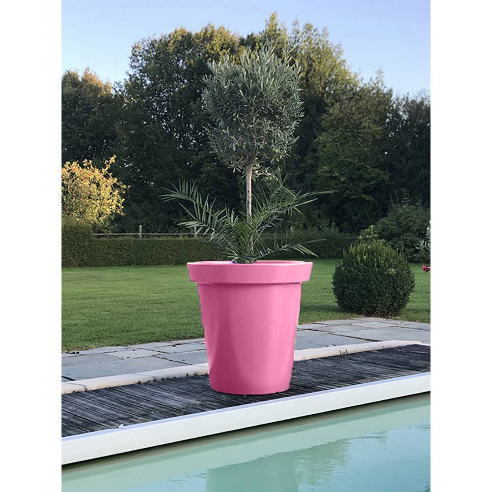 Pot de fleurs rond xxl delight 200l - lot de 2 - plast'up rotomoulage - Image 3