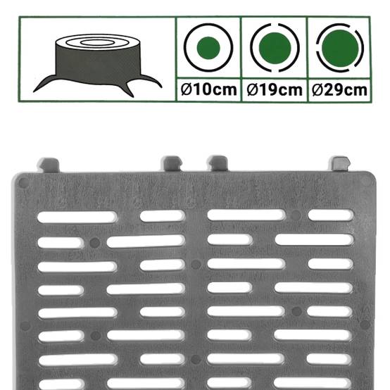 Gt Garden - Lot de 3 manchons de protection gris pour troncs d'arbre - GT GARDEN - Image 2