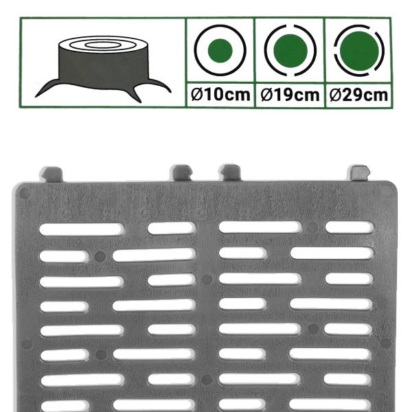Gt Garden - Lot de 3 manchons de protection gris pour troncs d'arbre - GT GARDEN - Image 2