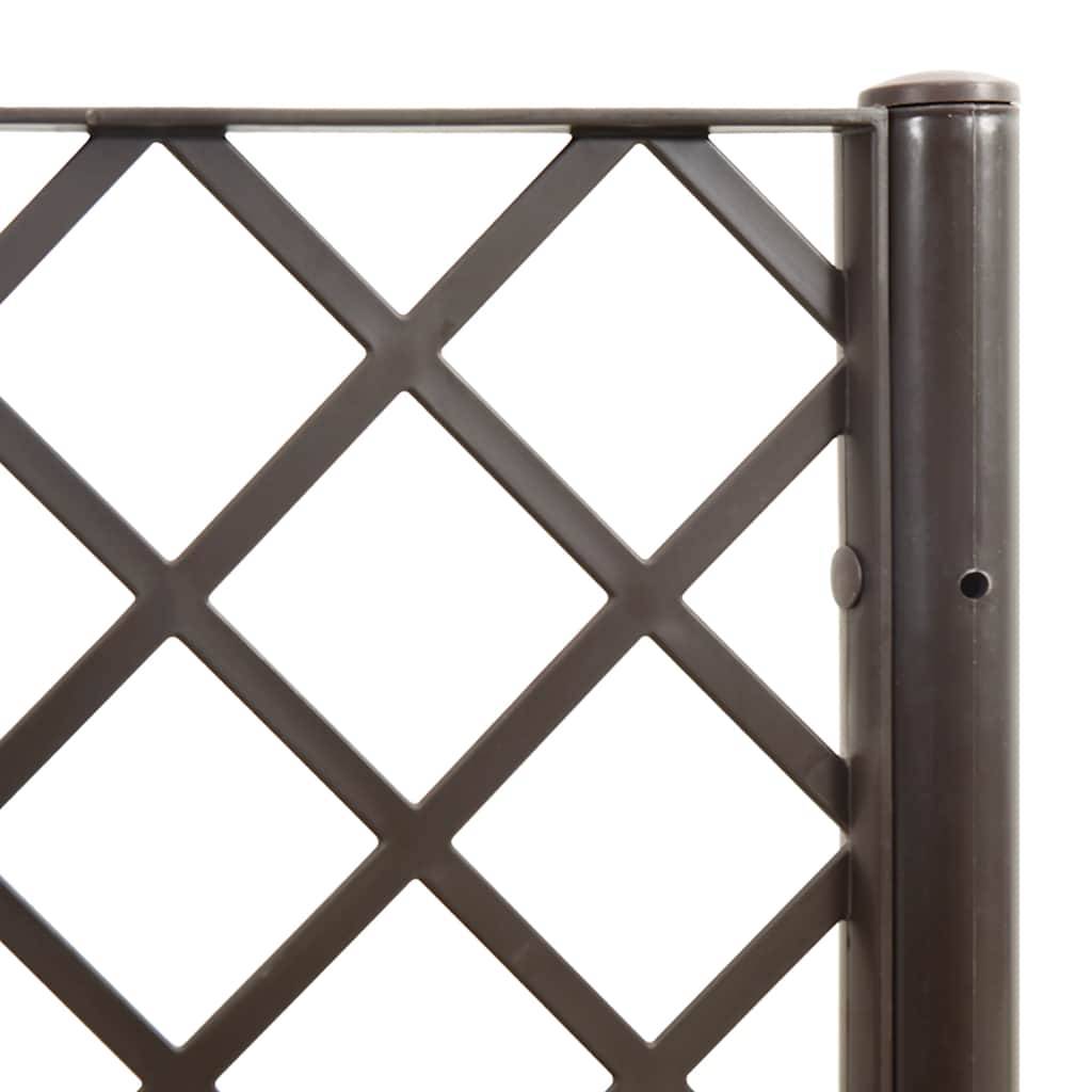 Vidaxl - Jardinière avec treillis marron 200x160x142 cm PP vidaXL 367945 - Image 5