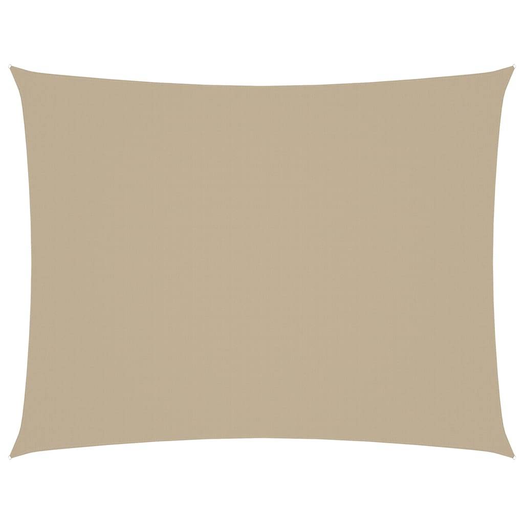 Voile d'ombrage - Voile solaire tissu oxford rectangulaire 5x7 m beige - Image 1