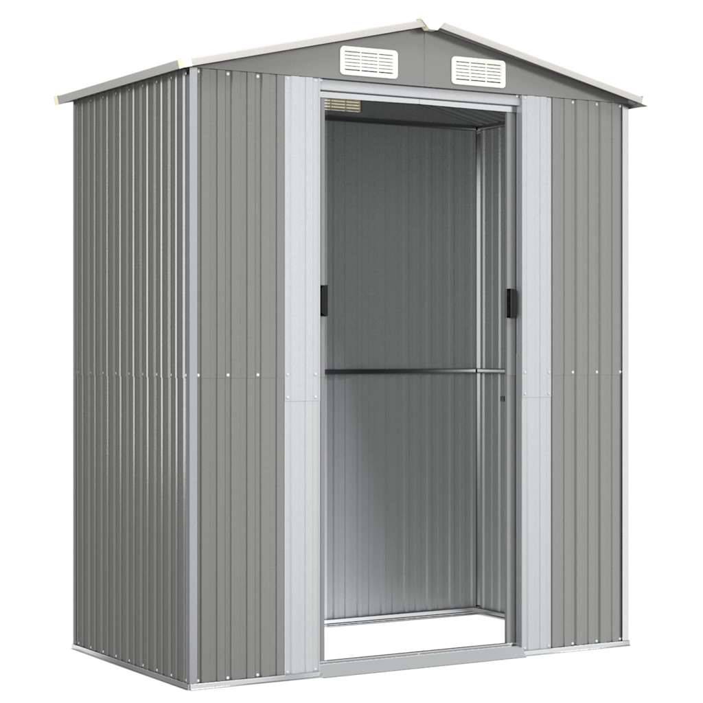Vidaxl - Abri de jardin Gris clair 192x108x223 cm Métal galvanisé vidaXL 319269 - Image 5