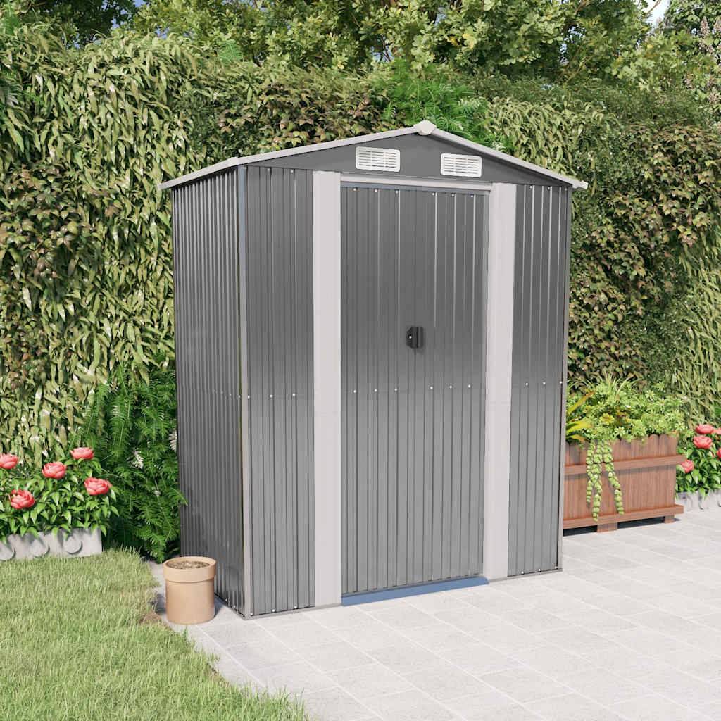 Vidaxl - Abri de jardin Gris clair 192x108x223 cm Métal galvanisé vidaXL 319269 - Image 1