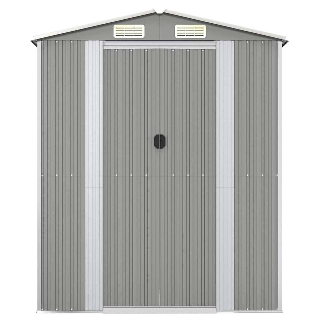 Vidaxl - Abri de jardin Gris clair 192x108x223 cm Métal galvanisé 2.1m² vidaXL 319269 - Image 8