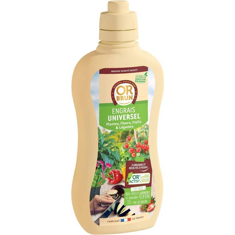 Solabiol - SOLABIOL Or Brun, Engrais Universel UAB, 1 litre, Lquide, OBRECLUNI1 - Image 1