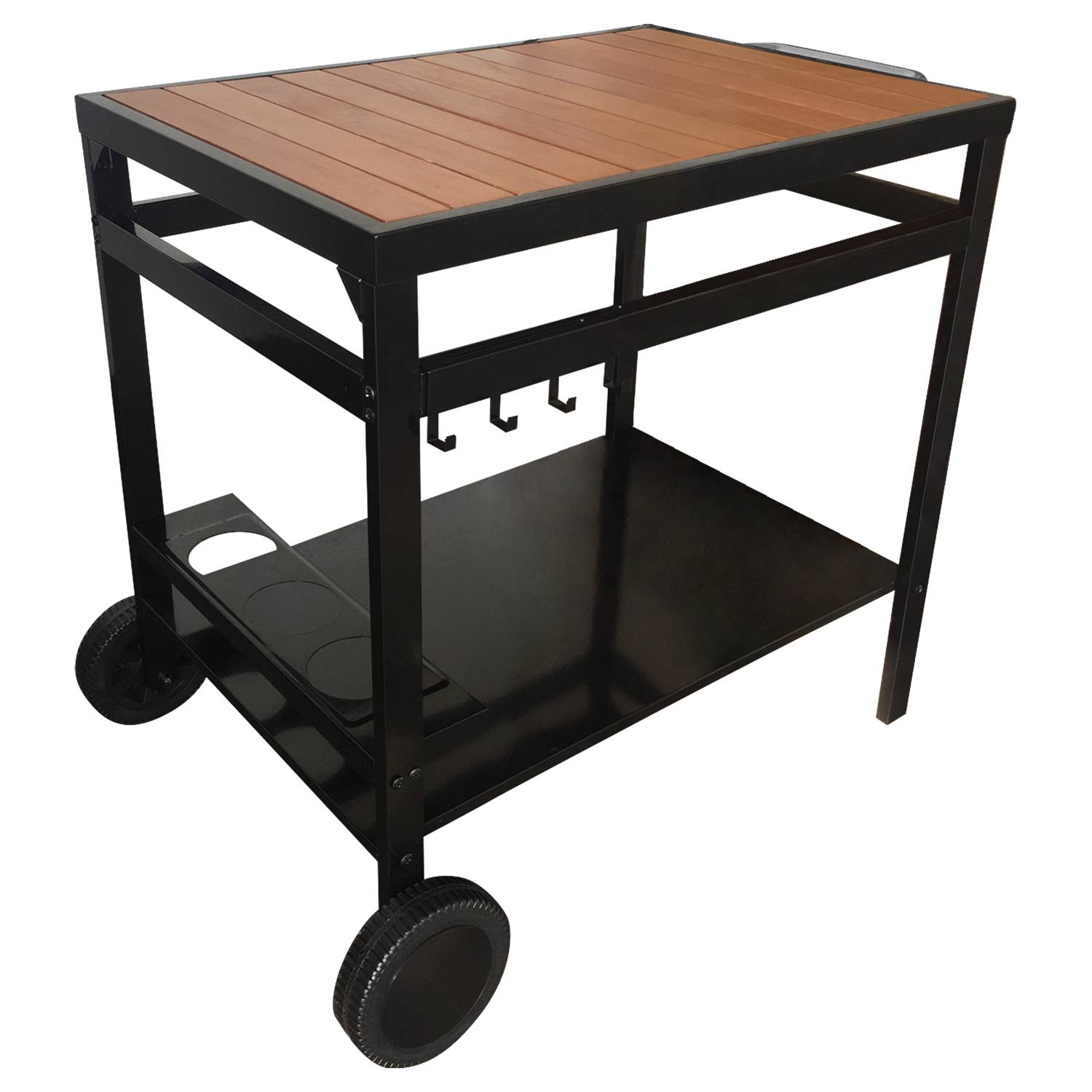 Desserte AVEIRO noire pour plancha - HAPPY GARDEN - Image 1