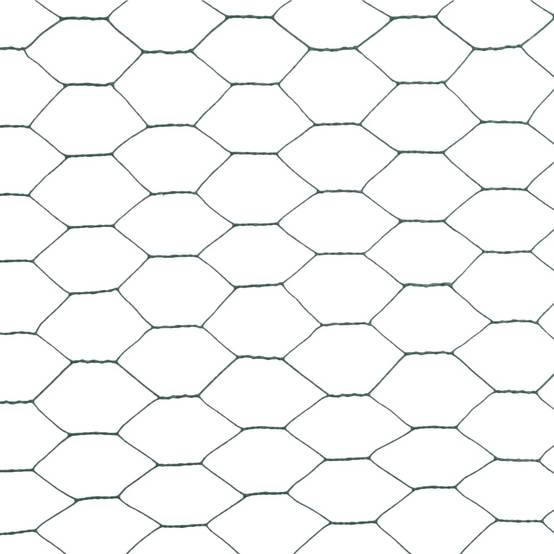 ComfortXL - Grillage Hexagonal Acier PVC Poulailler Clôture Maille 13mm 25x1,2m Vert - ComfortXL Outdoor Living - Image 4