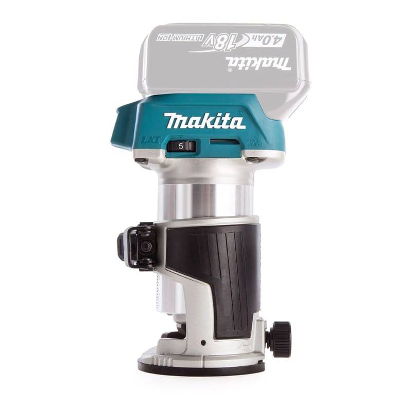 Affleureuse sans fil 18V LXT - MAKITA - sans batterie, ni chargeur - avec accessoires - MakPac - DRT50ZJX3 - Image 4