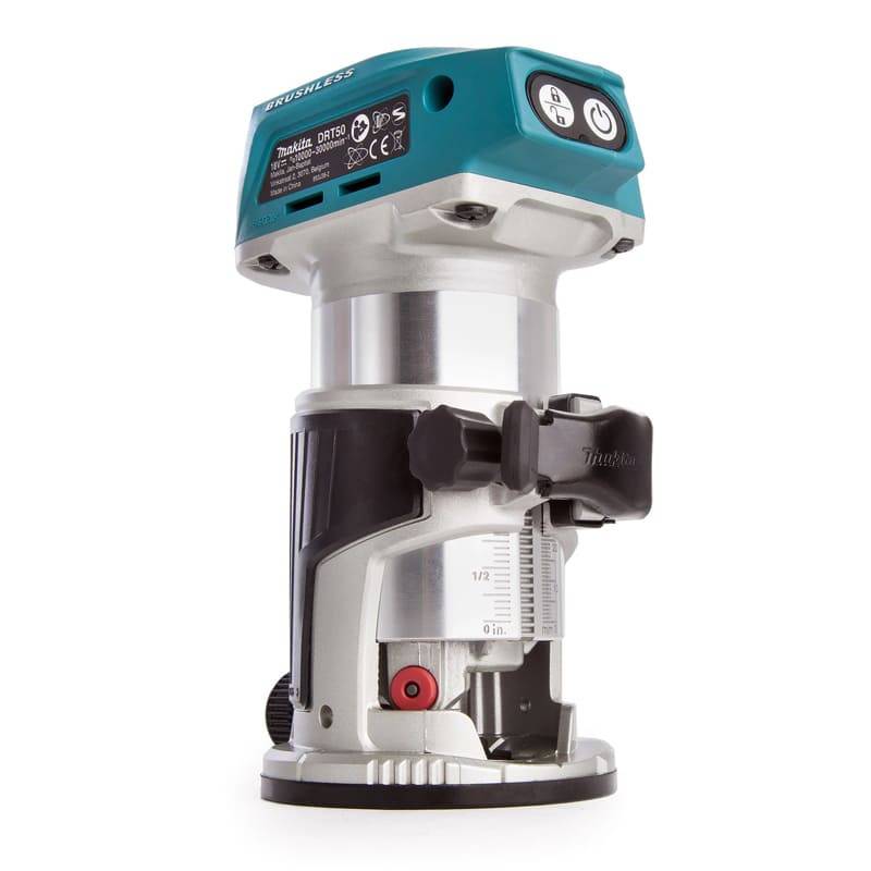 Affleureuse sans fil 18V LXT - MAKITA - sans batterie, ni chargeur - avec accessoires - MakPac - DRT50ZJX3 - Image 2