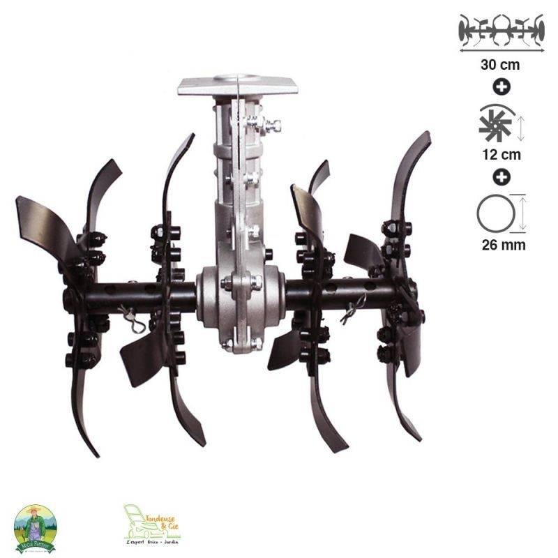 Bineuse universelle 9 dents pour débroussailleuse arbre 26mm FERMIER GF-1375 - Image 1