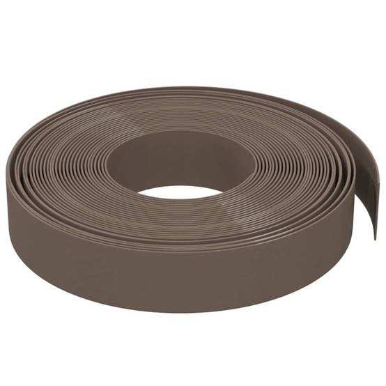 Bordure de jardin - Limite de jardin - Parterre marron 10 m 10 cm polyéthylène - Image 3