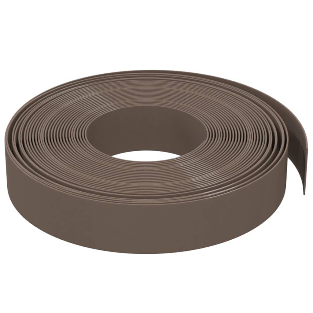 Bordure de jardin - Limite de jardin - Parterre marron 10 m 10 cm polyéthylène - Image 3