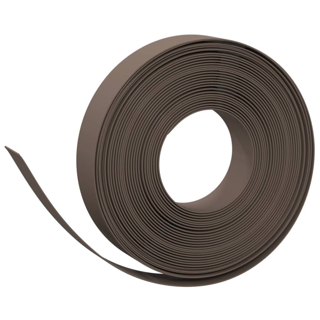 Bordure de jardin - Limite de jardin - Parterre marron 10 m 10 cm polyéthylène - Image 1