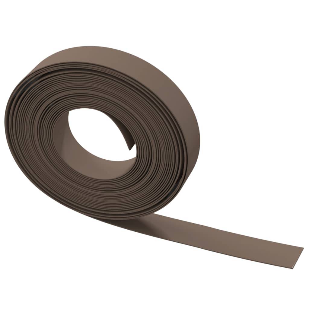 Bordure de jardin - Limite de jardin - Parterre marron 10 m 10 cm polyéthylène - Image 4