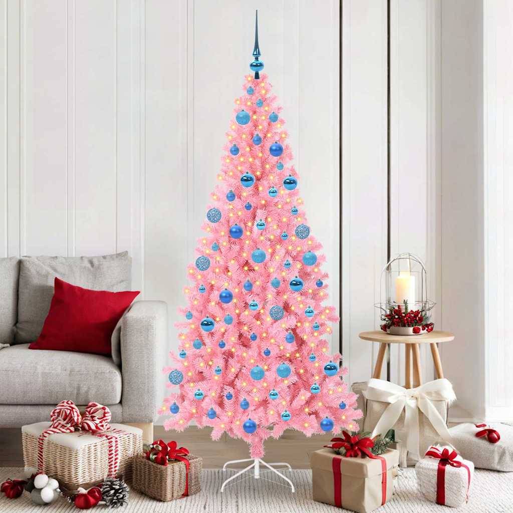 Vidaxl - Sapin de Noël Rose 180 cm PVC vidaXL 3396436 - Image 1