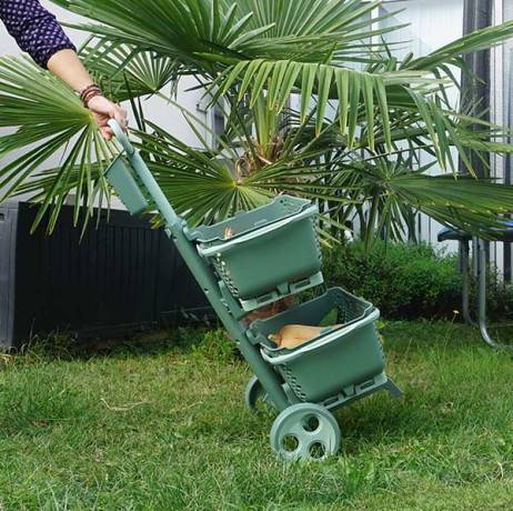 Mv Industries - Chariot Kaba sans panier , Couleur Vert Olive/Vert Amande - Image 9