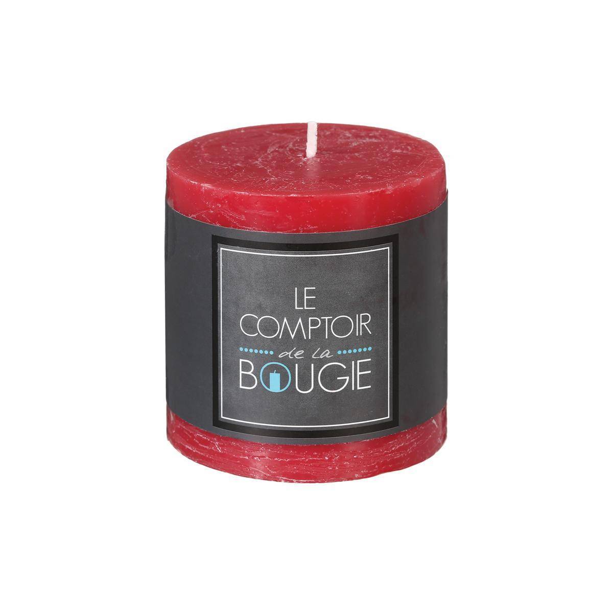 Atmosphera - Bougie rustique rouge 220g - Atmosphera Créateur d'intérieur