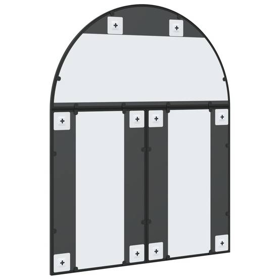 Miroir mural noir 80x100 cm arche fer Maison Chic - Image 5
