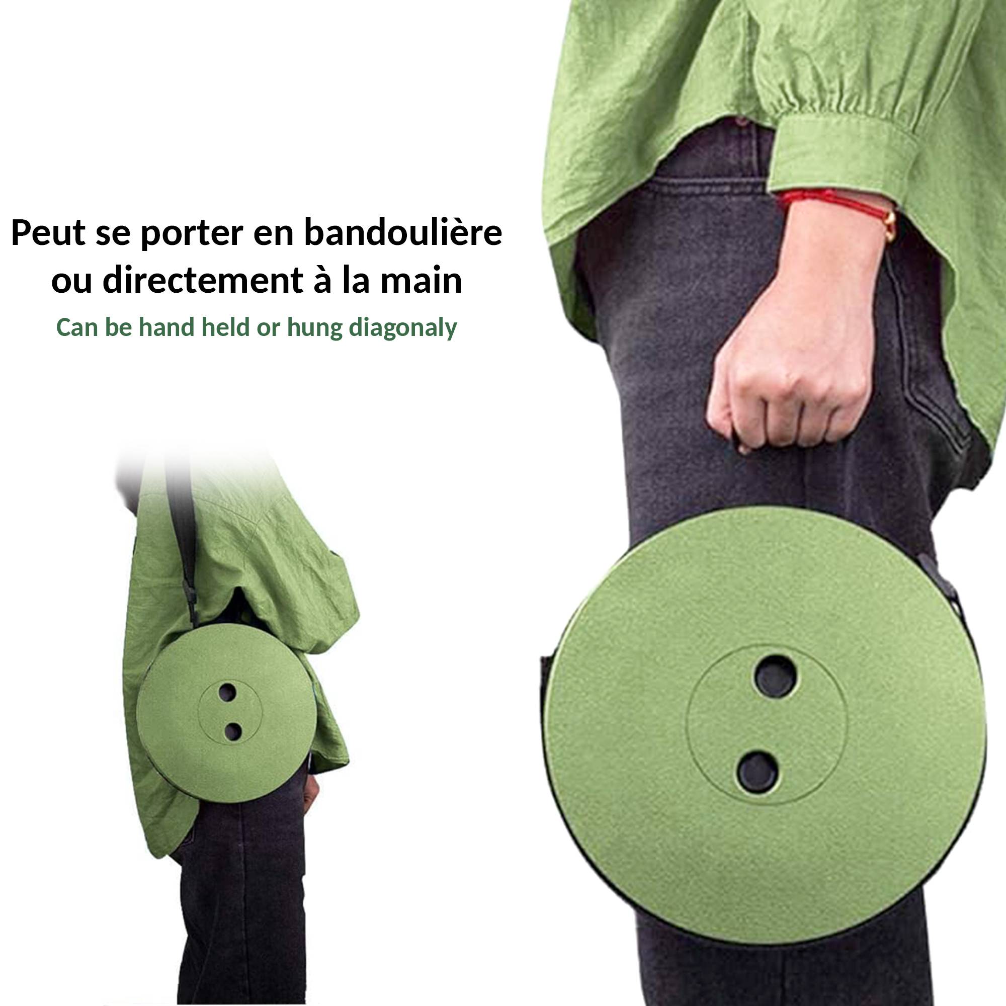 Fishtec - Tabouret Pliable Télescopique - Hauteur Réglable 6-44,5 cm Résistant 130 kg - Image 4