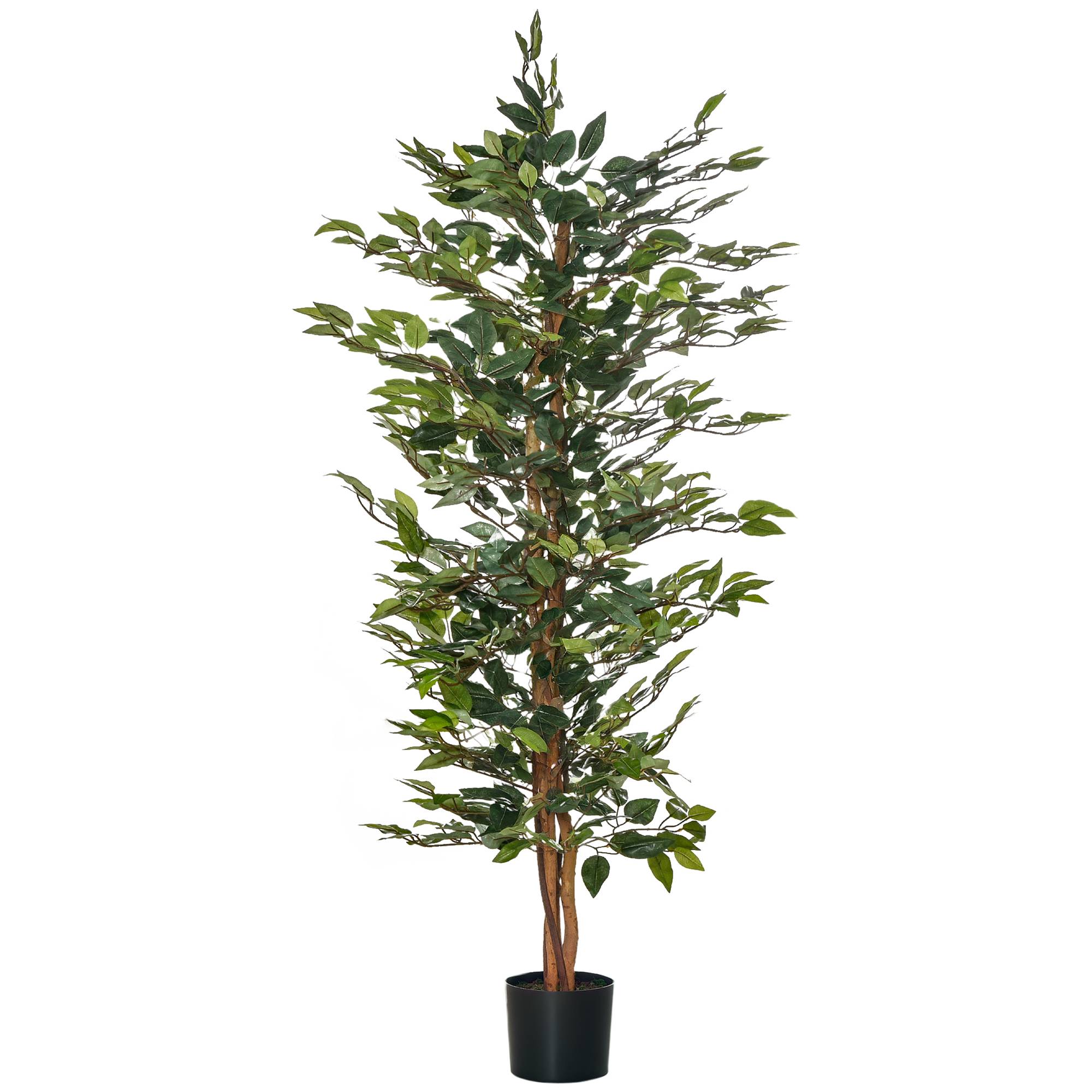 Fausse Plante Ficus | Arbuste Artificiel intérieur-extérieur