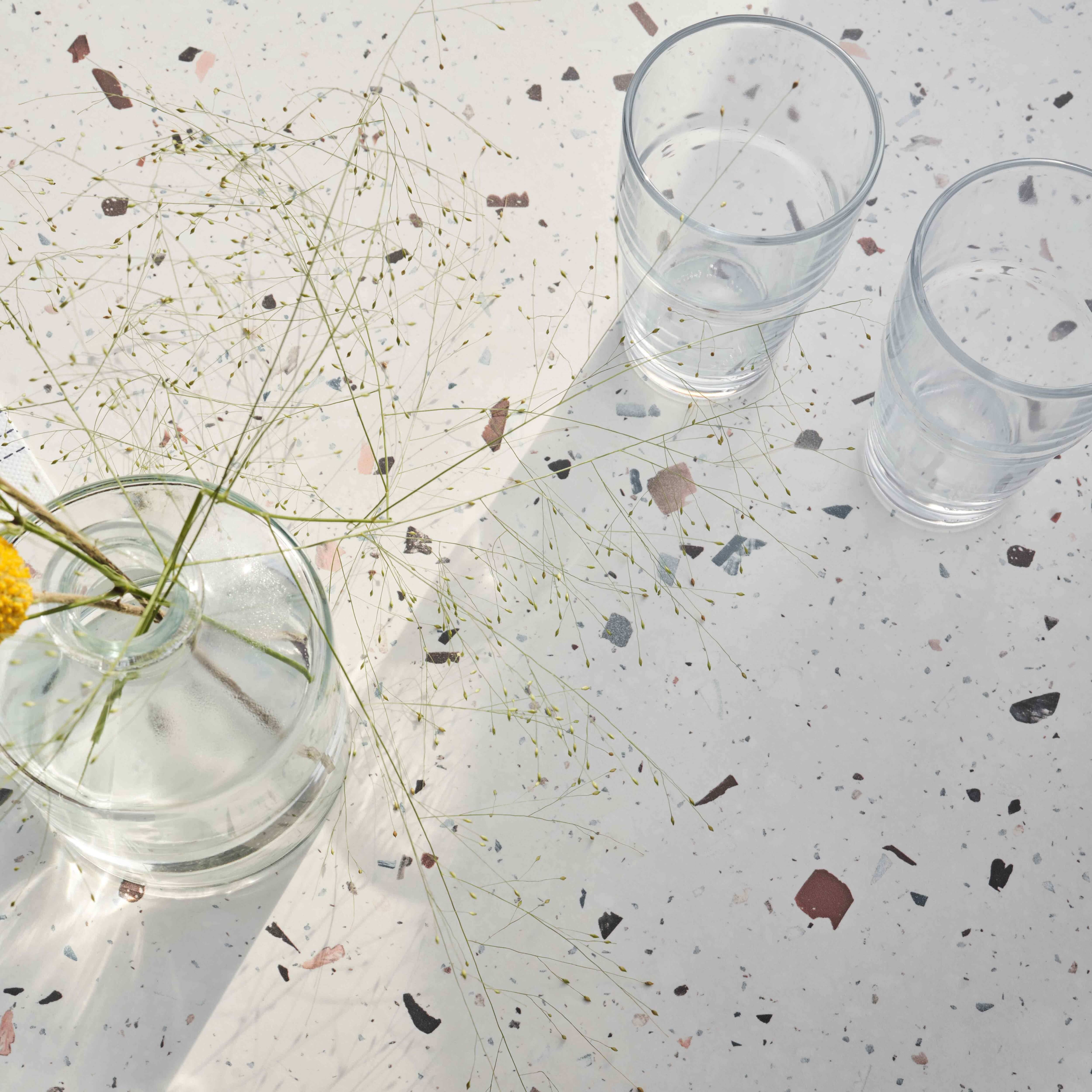 Oviala - Table de terrasse 60 x 60 cm inclinable stratifié terrazzo moucheté Opéra - Oviala - Image 6