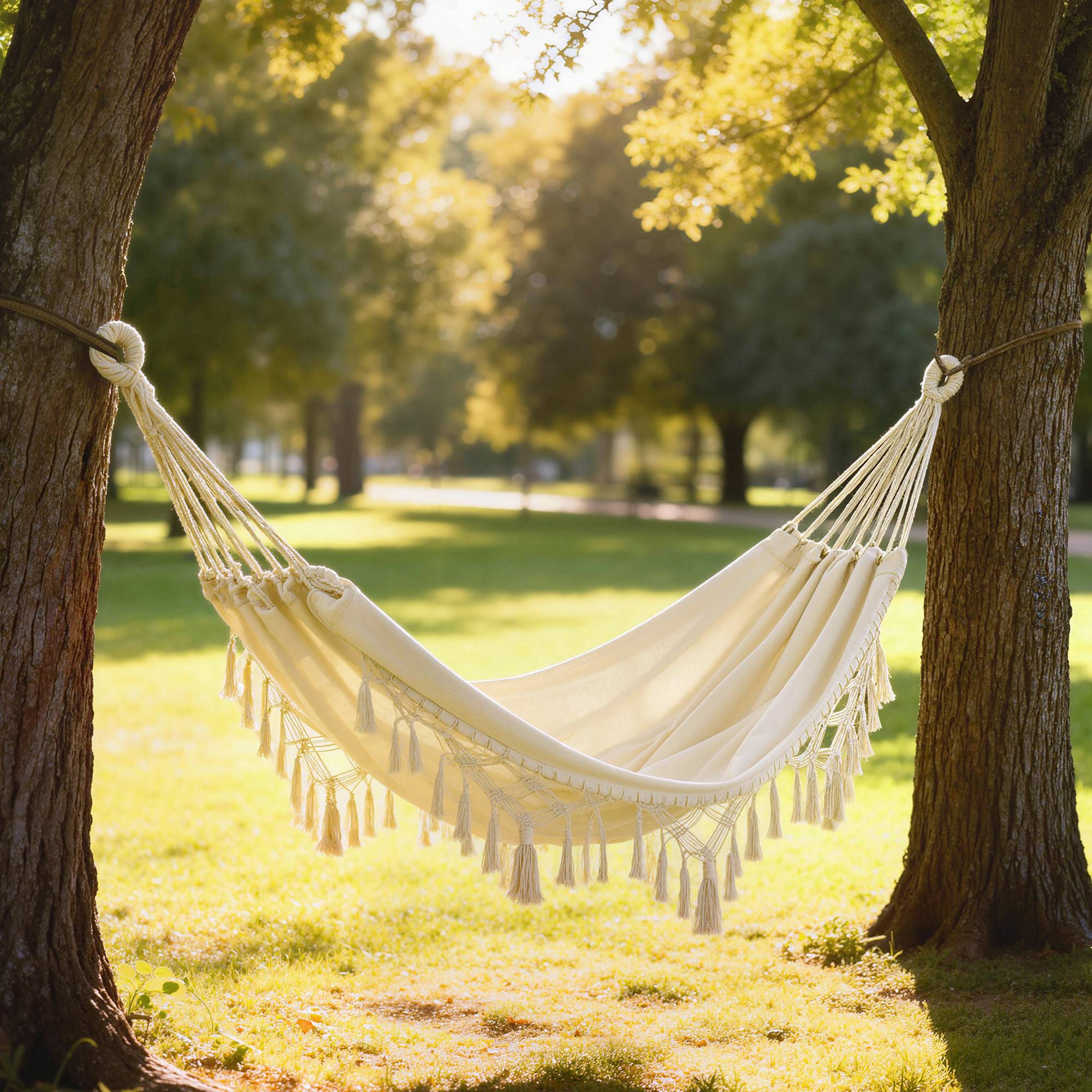 Hamac Triangle Hamac Portable Multi-Personnes 3 Points Design Capable De Tenir 2 3 Adultes Pour Voyage Cour Camping Vert 280x280x280cm 92094838