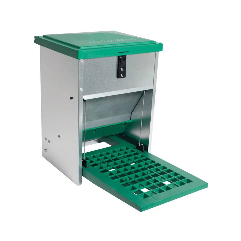 Abreuvoir métal galvanisé 30 L + Mangeoire à trémie anti nuisibles Feedomatic 5kg - Image 3