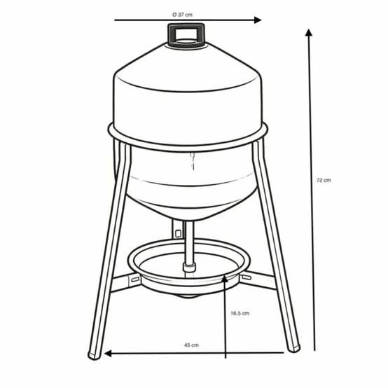 Abreuvoir métal galvanisé 30 L + Mangeoire à trémie anti nuisibles Feedomatic 5kg - Image 5