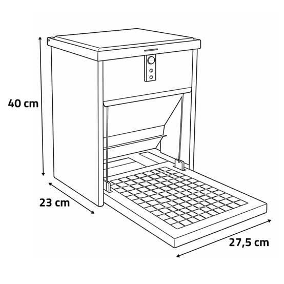 Abreuvoir métal galvanisé 30 L + Mangeoire à trémie anti nuisibles Feedomatic 5kg - Image 9