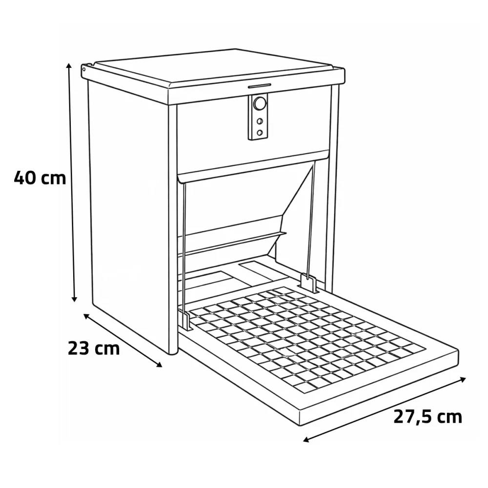 Abreuvoir métal galvanisé 30 L + Mangeoire à trémie anti nuisibles Feedomatic 5kg - Image 9