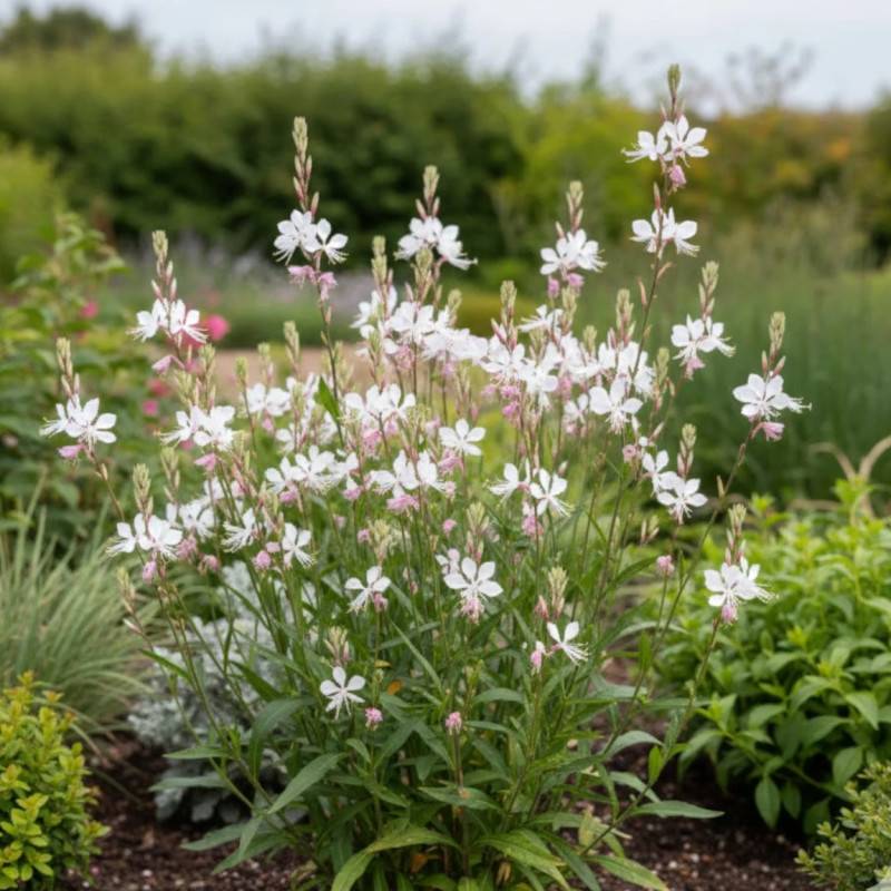 Gaura Whirling Butterflies à fleurs Blanche/ - feuillage Caduc - Pot de 3L - 20/40 cm - Image 2