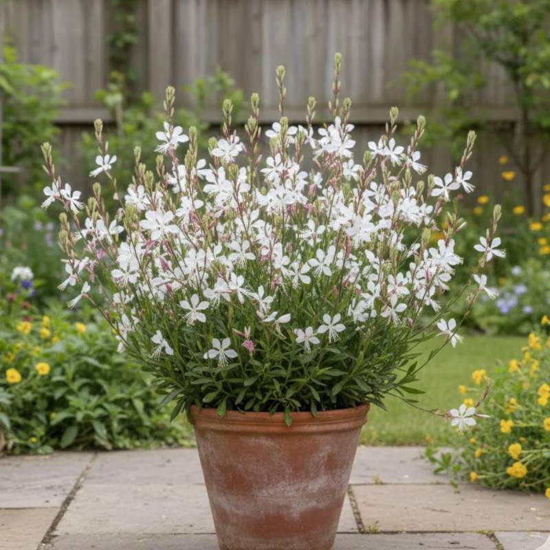 Gaura Whirling Butterflies à fleurs Blanche/ - feuillage Caduc - Pot de 3L - 20/40 cm - Image 3