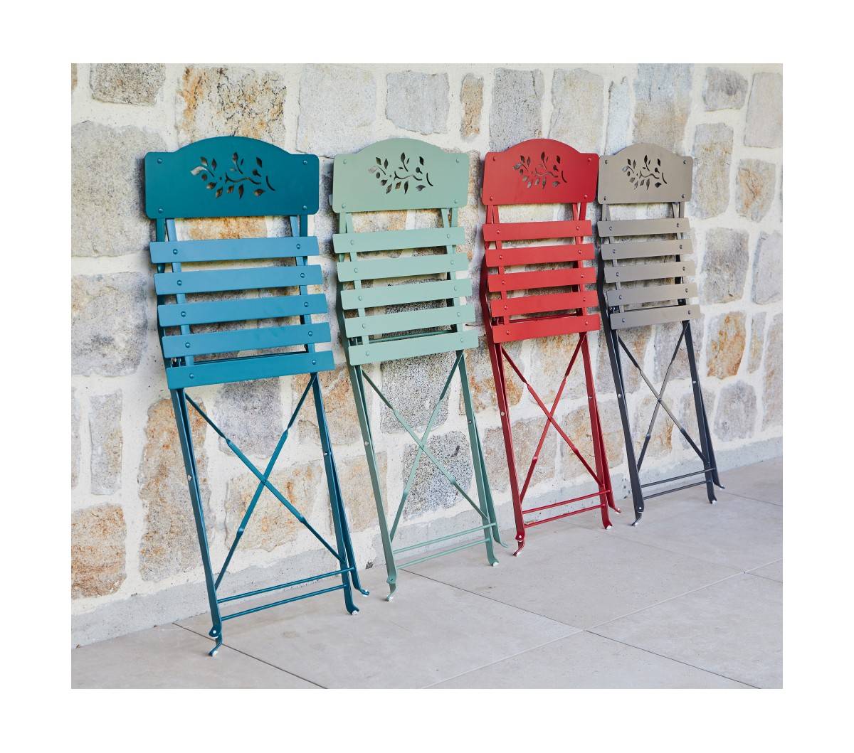Ozalide - Ensemble table et chaises de jardin  4 places  Blanc  VENONE - Image 4