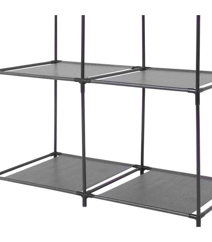 Importdistrib - Etagere En Metal 4 Casiers Noir 68,5x34,5xh70cm IMPORTDISTRIB - Image 3