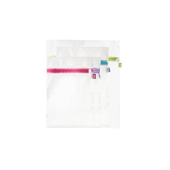 Lot de 4 Filets de Lavage "Fragile" 53cm Transparent - Image 1