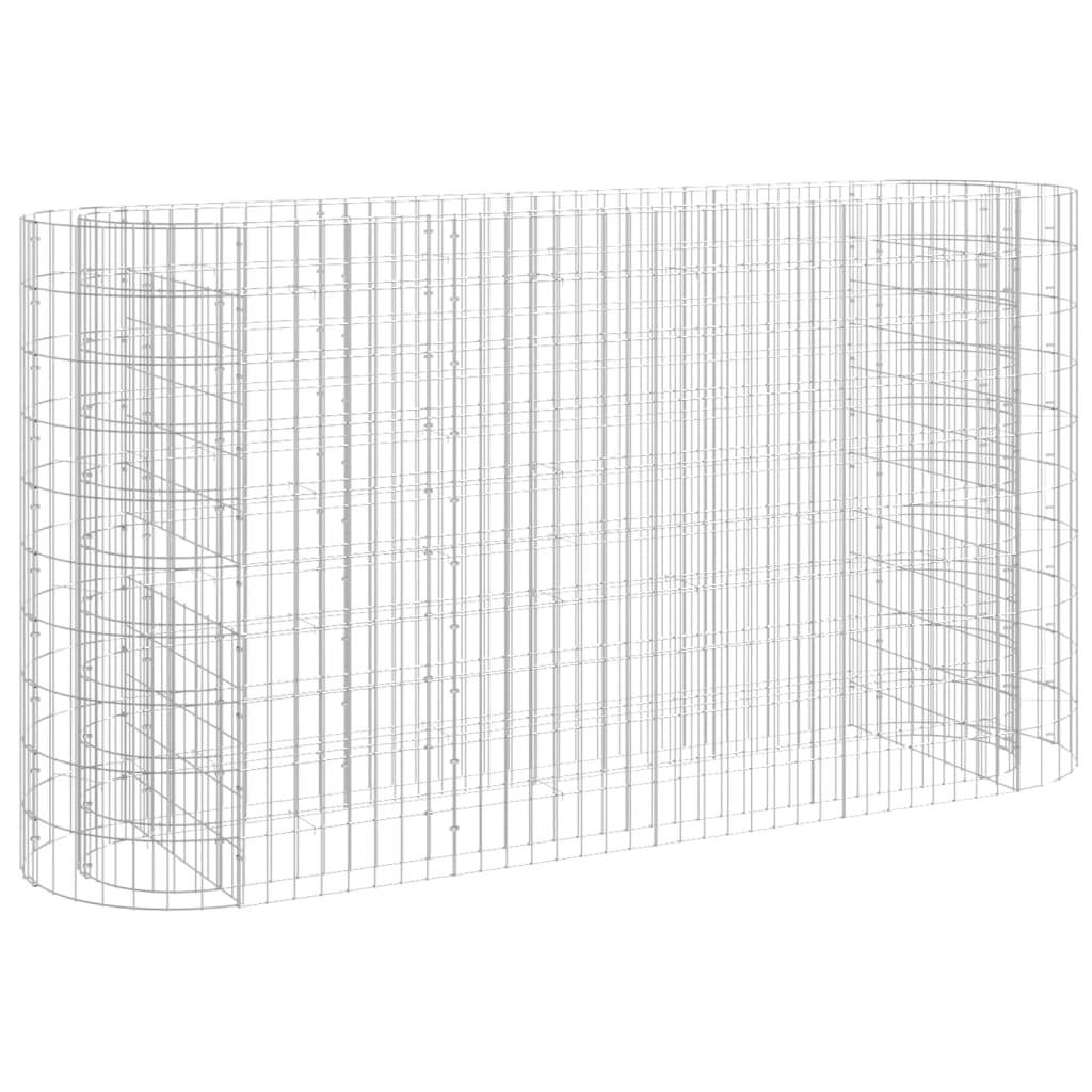 Vidaxl - Lit surélevé à gabion Fer galvanisé 190x50x100 cm vidaXL 152033 - Image 2