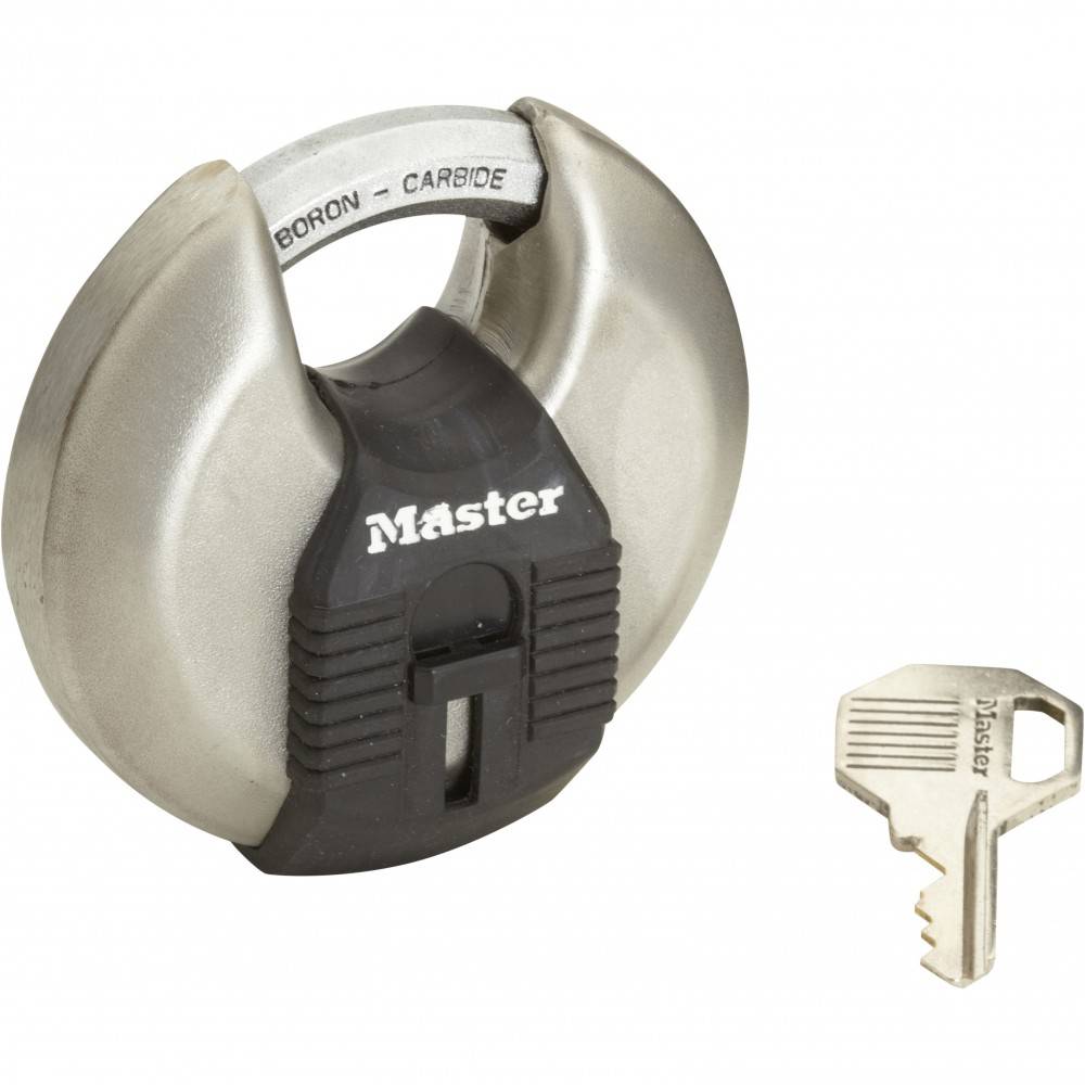Master Lock - Cadenas à clé MASTER LOCK acier, l.70 mm