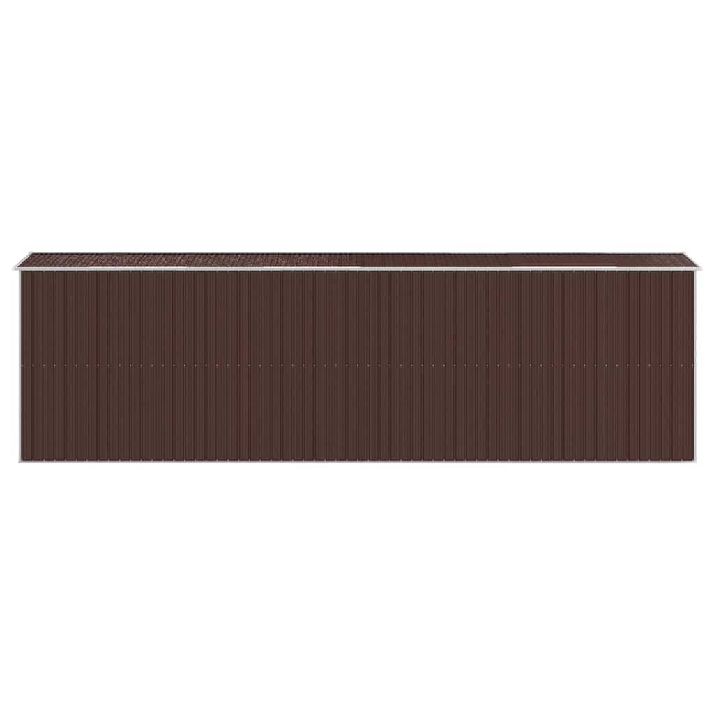 Vidaxl - Abri de jardin Marron foncé 192x689x223 cm Métal galvanisé vidaXL 3147466 - Image 6