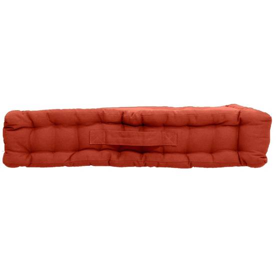 Enjoy Home - Coussin de Sol Uni "Panama" 50x50cm Terracotta - Image 2