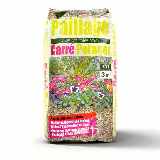 Autre - Paille Défibrée de Roseau pour Jardin - Paillage Carré Potager® (Sac de 20L) - Image 1